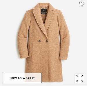 J. Crew Daphne Top Coat in Italian Boiled Wool